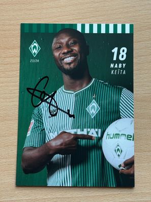 Naby Keita SV Werder Bremen Autogrammkarte original signiert #S8614