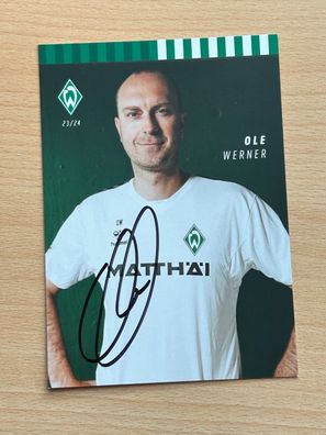 Ole Werner SV Werder Bremen Autogrammkarte original signiert #S8625