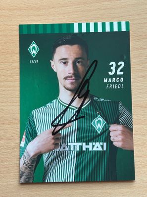 Marco Friedl SV Werder Bremen Autogrammkarte original signiert #S8621