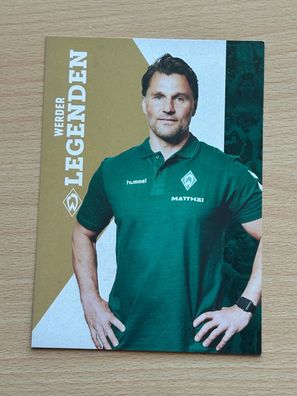 Mike Barten Werder Bremen Legenden Autogrammkarte unsigniert #S8694