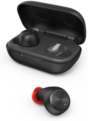 hama Kopfhörer Bluetooth Earbuds Ladecase Headset Spirit Chop kabellos schwarz