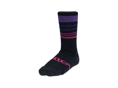 SILCA Socken "Gravel Wool Sock" 70 % Mer Gr. S 35/38, pink / gray stripes