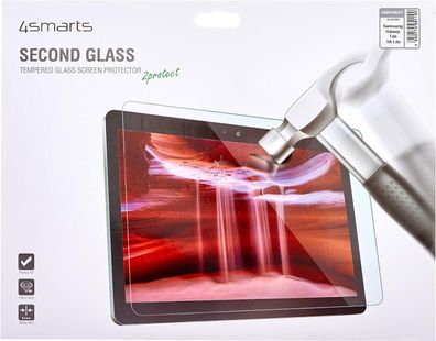 4smarts Second Panzerglasfolie Samsung Galaxy Tab S6 Lite Displayschutz transparent