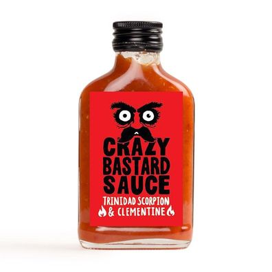 Crazy Bastard Sauce, Trinidad Scorpion & Clementine, 100 ml