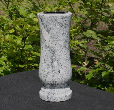 Vase Blumenvase Grabvase Gartenvase Granitvase Friedhof-Vase Granit Viscont