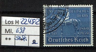 Los H22482: Deutsches Reich Mi. 698, gest.
