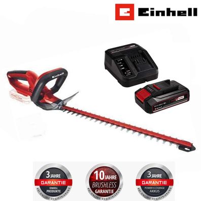 Einhell Akku-Heckenschere GC-CH 1846 Li- 18 V, 46 cm mit Akku 2.5 Ah / Ladegerät ...