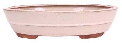 Bonsai - Schale oval 31.5 x 24 x 8 cm, creme 40445