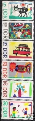 DDR Nr.1280/85 * * Kinderzeichnungen 1967, postfrisch