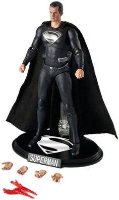 Black Superman Henry Cavill DC Figur - Edition Figuren in Hochwertigen Geschenkbox