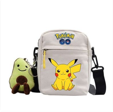 Pokémon Pikachu Tasche mit Anhänger - 18x14x5 cm - Ideal für unterwegs, & stylish