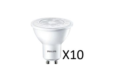 10 Stück Philips LED GU10 6,5W(65W) 830 500lm 36°