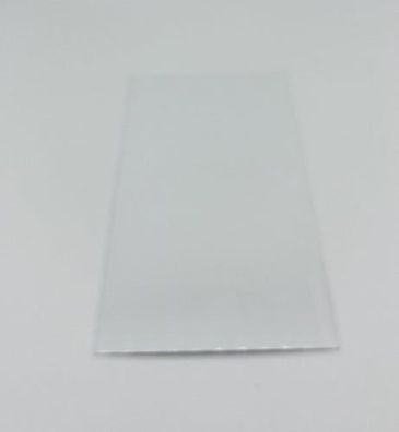 Aluminiumplatte 21 x 10,1 cm, Silber oder Weiß