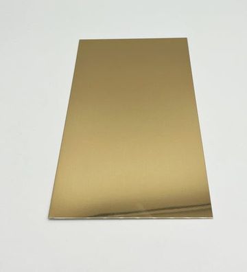 Aluminiumplatte in verschiedenen Größen, Gold, spiegelnd