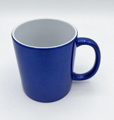 Tasse mit Perlmutteffekt, Blau oder Pink