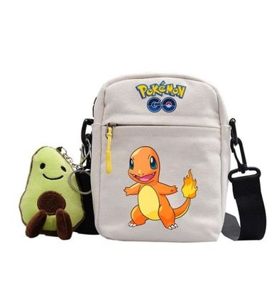 Pokémon Glumanda Tasche mit Anhänger - 18x14x5 cm - Ideal für unterwegs, & stylish