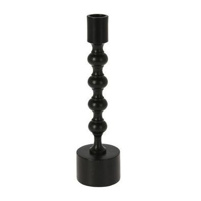 Kerzenständer schwarz loft 23,5x6cm Kerzenhalter Kerzenleuchter hoch Stabkerze Deko