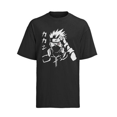 Bio Herren T-Shirt Baumwolle Anime Naruto Kakashi Hatake Akatsuki