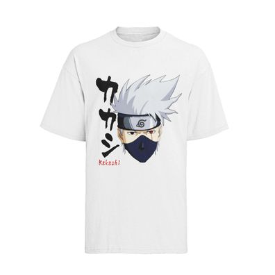 Bio Herren T-Shirt Baumwolle Anime Naruto Kakashi Hatake Akatsuki Sharingan