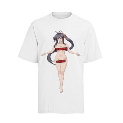 Bio Baumwolle Herren T-ShirtAkeno Himejima Highschool dxd Waifu Girl Hentai