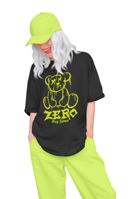 Bio Damen T-Shirt Oversize Baumwolle crazy bear street outfit