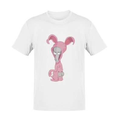 Herren Bio Baumwolle T-Shirt Funny Bunny dog Street Outfit gamer party Anime