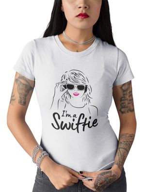 Damen Baumwolle Bio T-Shirt Swiftie Fan Pop Musik Swifty Taylor Konzert