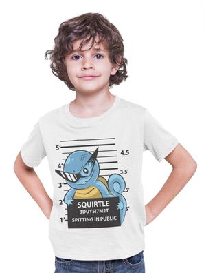 Bio Baumwolle Kinder T-Shirt Funny Pokemon Glumanda Schiggy Pikachu Streetwear