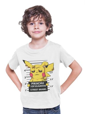 Bio Baumwolle Kinder T-Shirt Funny Pokemon Glumanda Schiggy Pikachu PIka Poke