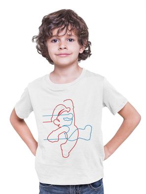 Bio Baumwolle Kinder T-Shirt Super Mario Party Geschenk Switch Game