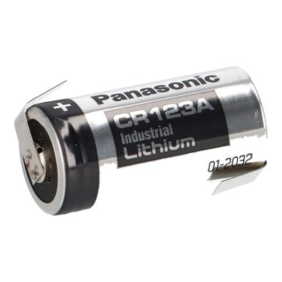 Panasonic Fotobatterie CR123A Lithium 3V 1400mAh Z-Lötfahne
