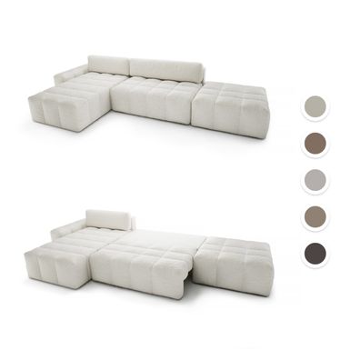 Ecksofa Eckcouch Thymen L Form Sofa mit Schlaffunktion Bettkasten Couch Sofagarnitur