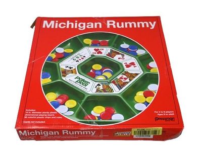 Michigan Rummy Spiel von Pressman, 5551-06, Mehrfarbig, Rummy Board Spielboard