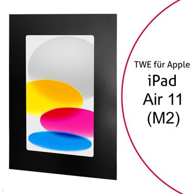 TabLines TWE117B Tablet Wandeinbau fér Apple iPad Air 11.0 (M2), schwarz