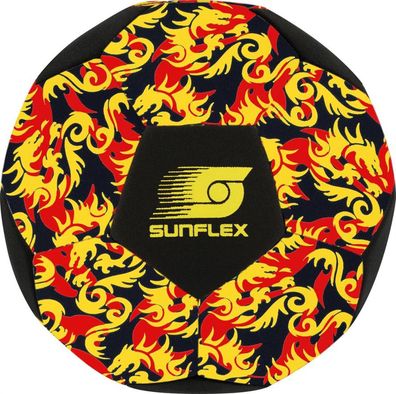 Sunflex Neopren Fußball Size 5 Glow Flames Dragon | Ball Ballsport Ballspiel Sport...