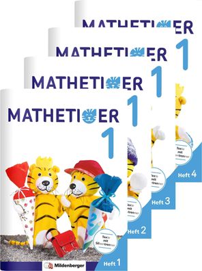 Mathetiger 1 - Heftausgabe, mit 1 CD-ROM, mit 6 Beilage, 4 Teile Di