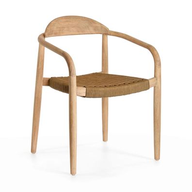 4er Set Stühle Nina aus Eukalyptusholz Beige 56 x 78 x 50 cm