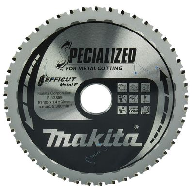 Makita Sägeblatt 185x1,4x30mm 45Z Efficut Metall Akku Handkreissäge E-12859