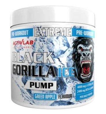 Black Gorilla Ice Pump Preworkout - Grüner Apfel, 300g