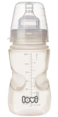 Lovi Trend Babyflasche Beige 250ml - Hochwertige Trinkflasche