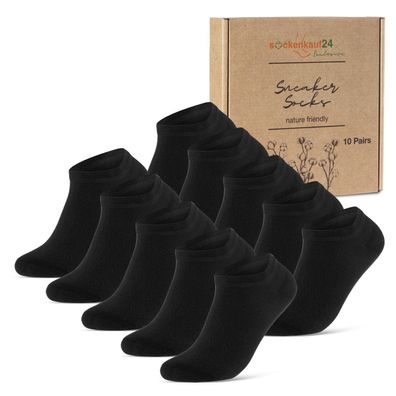 10 Paar Premium Sneaker Socken Herren & Damen aus gekämmter Baumwolle ohne Naht 70102