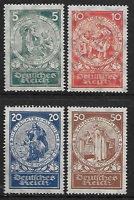 Deutsches Reich postfrisch Michel-Nummer 351-354