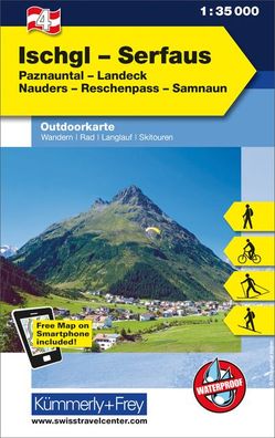 KuF ?sterreich Outdoorkarte 04 Ischgl - Serfaus 1 : 35 000,