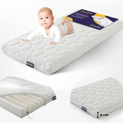 Gowoll Baby Matratze Kaltschaummatratze für Babybett Kinderbett Hausbett, 3 Größen