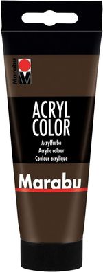 Marabu Acrylfarbe Acryl Color Dunkelbraun 045 Künstler Malfarbe Acrylmalen