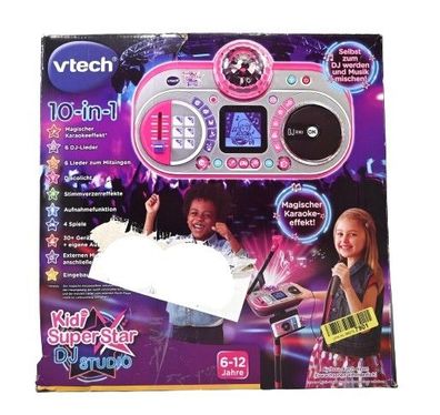 VTech Kidi Super Star DJ Studio pink - 10-in-1 Karaokespielzeug mit Mikrofon * A*