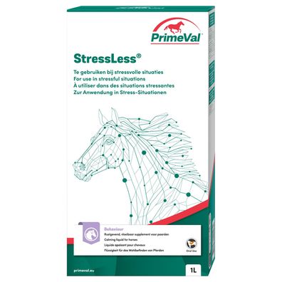 PrimeVal Stressless Liquid für Pferde - beruhigendes Ergänzungsfuttermittel für ...