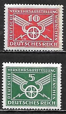 Deutsches Reich postfrisch Michel-Nummer 370-371