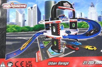 Majorette 212059985 Urban Garage inkl. Spielzeugauto, Parkgarage mit 3 Etagen * U