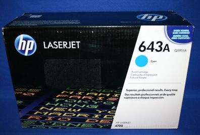HP Q5951A HP643A Toner Cyan Color LaserJet 4700 -B